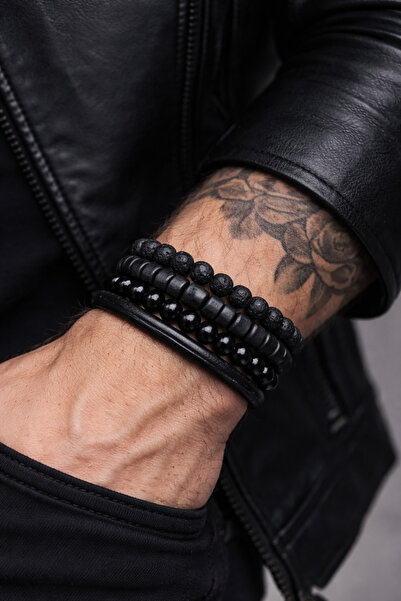 Alnis Atelier Lav Taşı Ve Oniks Doğal Taş Bileklik Kombin