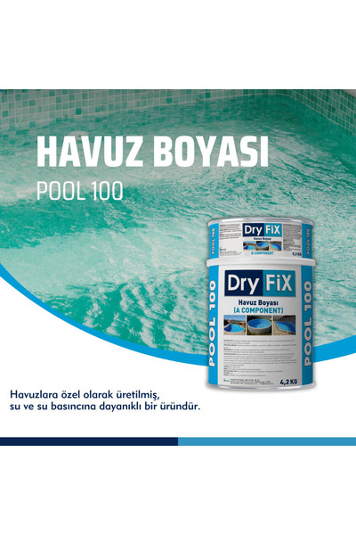 Dryfix Havuz Boyası 4,5kg/set | Pool 100
