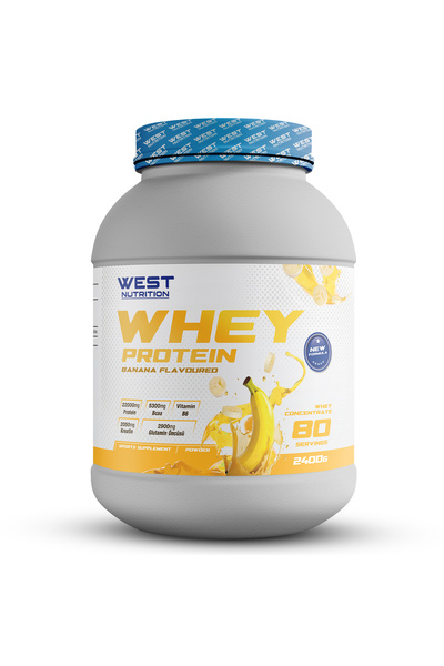 West Nutrition 2400 جرام مسحوق بروتين ويل بنكهة الموز - 80 خدمة