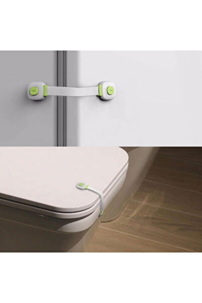 Empria Set of 6 flexible safety locks with double lock for doors and drawers,...