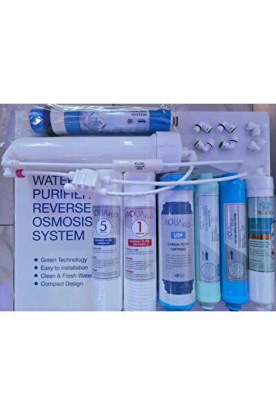 AOUA FLO BMB RO 10 serisi filtre 10 İnç BEYAZ KAPAK uyumla hazır kurulu yenil...