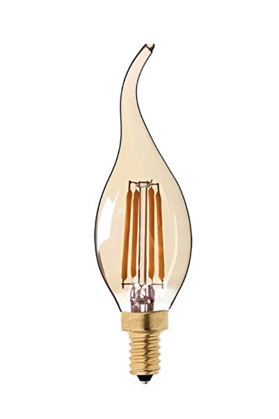 Cata CT-4281-5 5 Adet 4W Rustik Led Kıvrık Bujı Ampul(E14)(Amber)