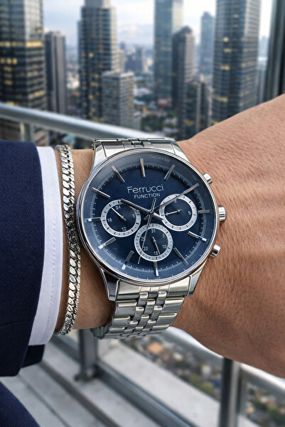Ferrucci Erkek Saati Çelik 3atm 2 Yıl Garantili Saat
