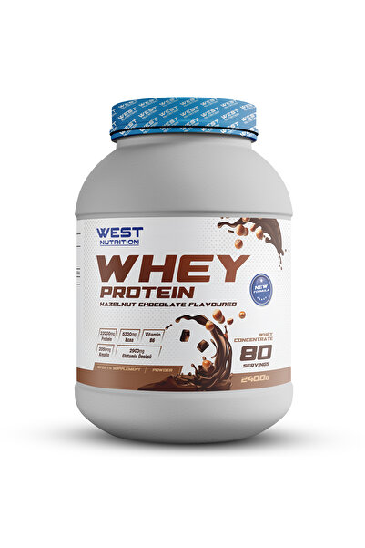 West Nutrition Whey Protein Tozu 2400 gr 80 Servis Fındık&çikolata