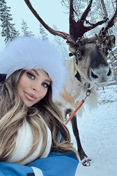 Mağazam Online Rus Tarzı Uzun Tüylü Trend Kalpak Şapka Kışlık Peluş Vegan Sun...