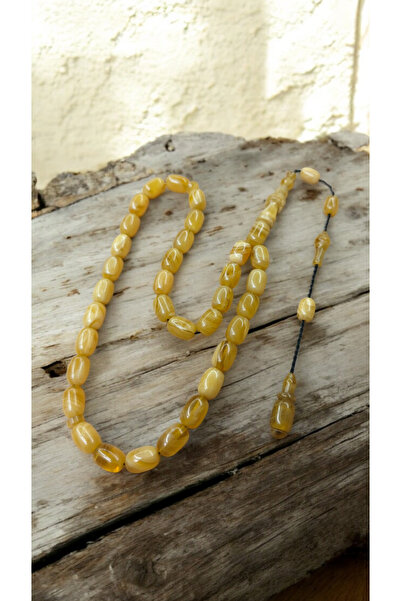 İnan Tesbih سبحة كهرمان مجدولة يدويًا بتصميم خاص من صنع صاحب الصناعة