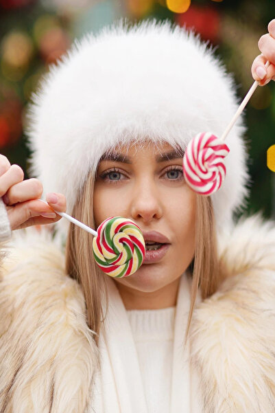 Mağazam Online قبعة كالباك طويلة الشعر على الطراز الروسي، قبعة شتوية من الفرو...