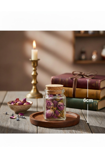 Şirin Sonsuzluğu Fısıldayan Zarif Dokunuş.Gül Kurusu Dilek Şişesi