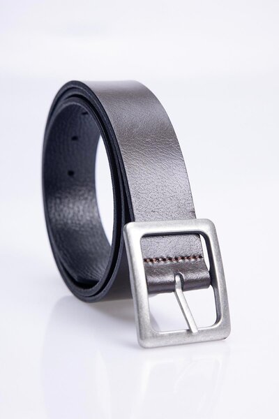 Tudors حزام كلاسيكي من الجلد الطبيعي 100% للرجال مقاس 3.5 سم