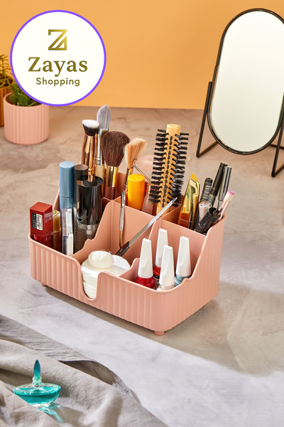 Zayas Shopping منظم مكياج متعدد الأغراض من فيفا - منظم للمجوهرات وأقلام الرصا...