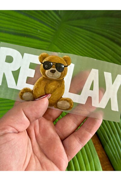 Gönülden Tasarım Εκτύπωση με σιδερένιο κόλλημα Relax Written Transfer Arma 14...