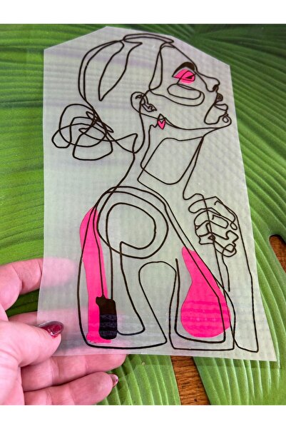 Gönülden Tasarım 24x14 cm Olovka za transfer na peglu - Ženska silueta za tra...