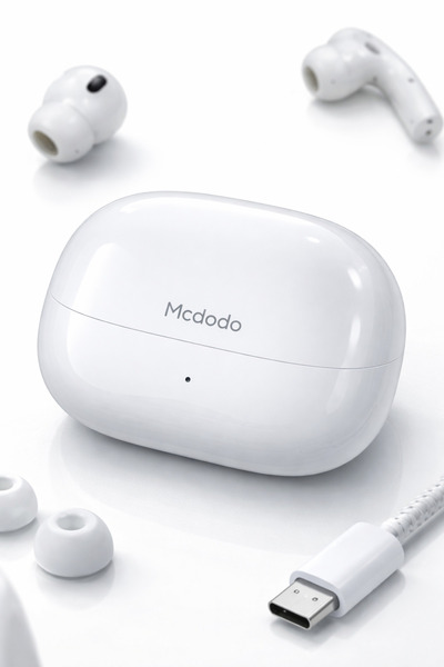 Mcdodo سماعات أذن لاسلكية بتقنية بلوتوث 5.3، صغيرة الحجم ومريحة ومقاومة للماء...