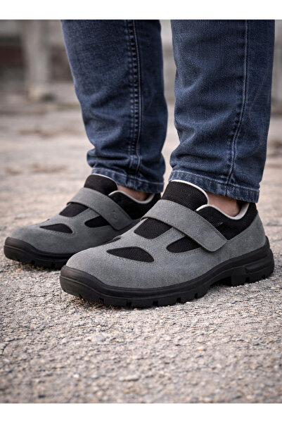 Ant Rotagrup Üniforma ve İş Elbiseleri Yazlık Süet Çelik Burun Gri Iş Güvenli...