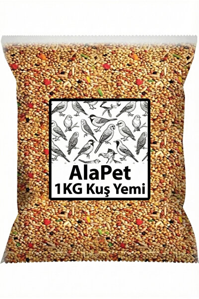 AlaPet Tertemiz Konuşturucu Kuş Yemi (Papağan Yemi) Muhabbet Kuşu Yemi (1KG)