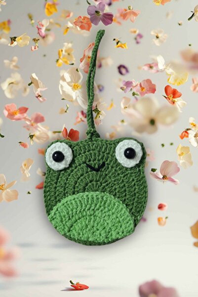 nazegram محبوك حقيبة الضفدع زخرفة، حالة سماعة الرأس،