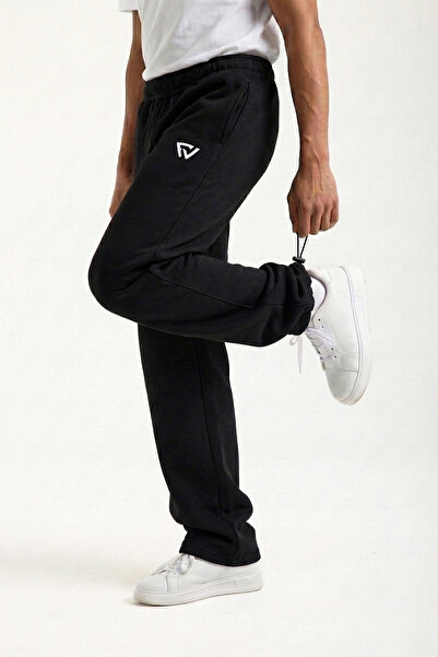 Fer Valiant بنطال رياضي فضفاض للجنسين مبطن بالصوف