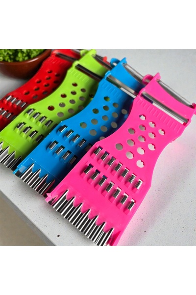 YUJİE Çok Fonksiyonlu Sebze Meyve Soyacak & Julienne Rende – Paslanmaz Çelik ...