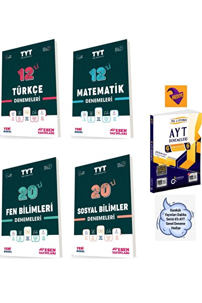 Esen Yayınları Yeni Model Tyt Branş Deneme Seti Karekök 6'lı Ayt Genel Deneme...
