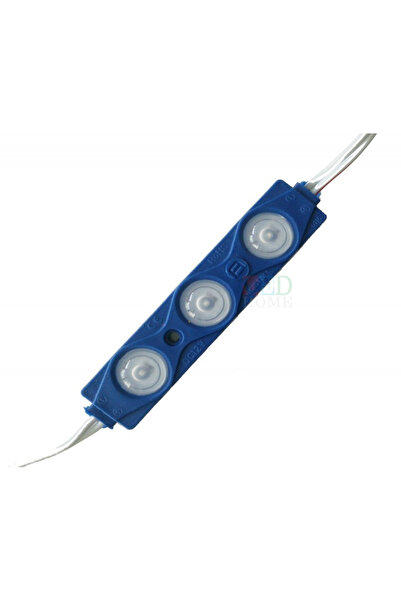 Genel Markalar 2 Adet 12V 3 Ledli Parmak Led Modül 1.5w 2835 Smd Mercekli Mavi