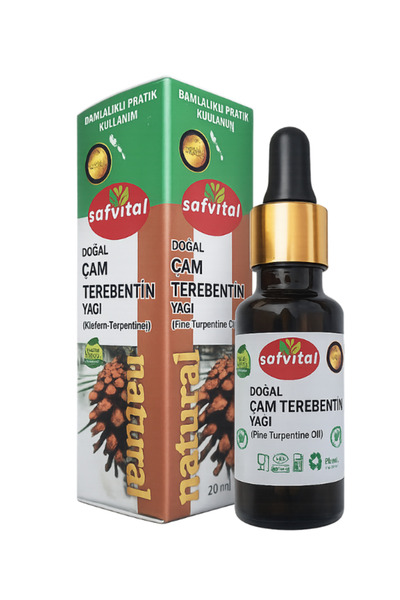 safvital %100 Saf Çam Terebentin Uçucu Yağı 20 ml – Doğal Aromaterapi, Saç ve...