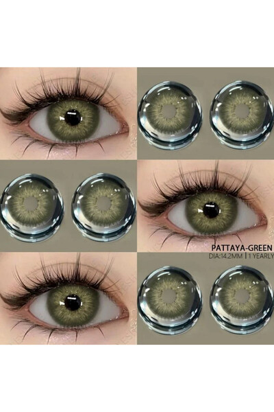 Eyeshop PATTAYA GREEN YEŞİL TONDA GÖZ LENSİ Kulanım suresi 1 yıllıktır. Ve Ta...