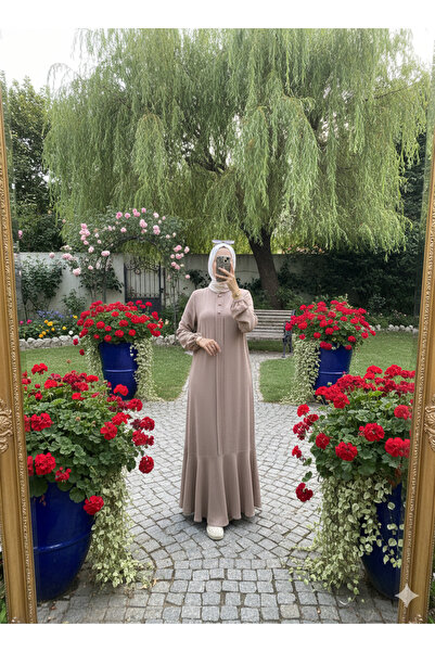 LY LEYO TEKSTİL فستان بثلاثة أزرار