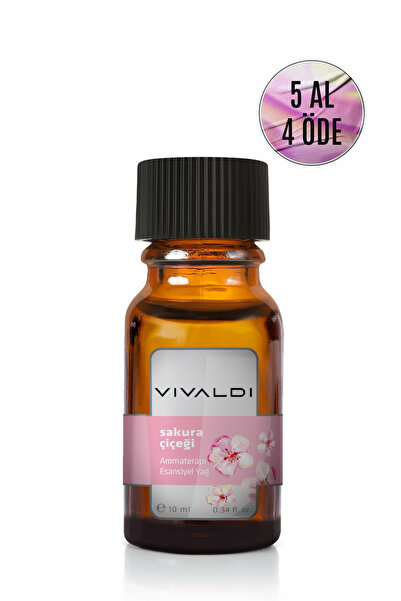 Vivaldi Home Sakura Çiçeği Esansiyel Yağ 10 ml Hafif & Zarif Çiçek Kokusu Aro...
