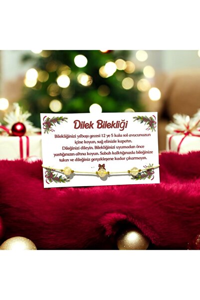 Bonicce Bileklik Dilek ve Şans Orijinal Sitrin Taşlı Bileklik
