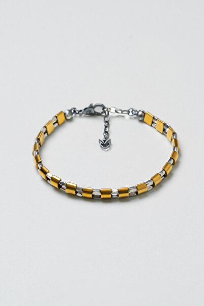 So CHIC... Hematit Taşlı 21 Cm Gümüş Erkek Bileklik