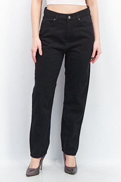 Cropp Women Regular Fit High Waist Non-Stretchable Denim Jeans, Black