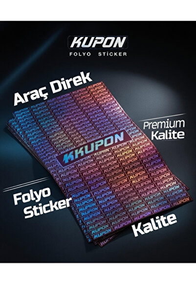 sahmeran oto aksesuar oto sticker Kapı Direk Kaplama Folyosu hologram KUPON K...