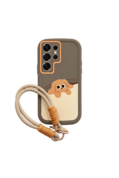 Zebana حافظة سيليكون متوافقة مع هاتف Samsung Galaxy S24 Ultra معصم للقطط والج...