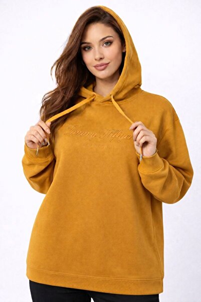 Tommy Hilfiger Organic Cotton Relaxed Cut Shipping Logo Hooded Sweatshirt