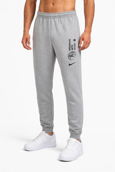Nike Jordan Brooklyn Nets Club Courtside Jogger Men's Sweatpants Gray