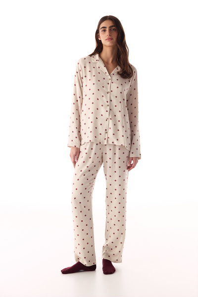 Penti Multi-Colored Freya Printed Shirt Pants Pajama Set