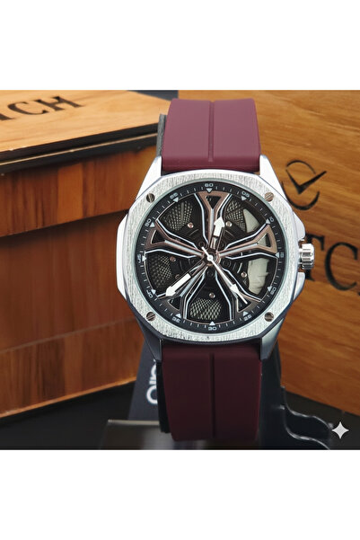 MACON Premium Multicolour Straps Watch with Spinning Wheel Display, Quartz An...