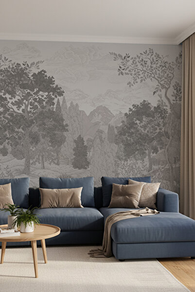 dreamwall Eskiz Manzara Duvar Kağıdı -Isı ve Ses Yalıtımı Yırtılmaz