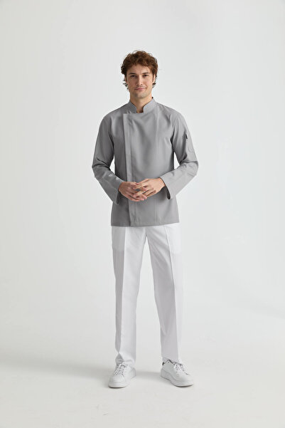 MyChef سترة الشيف زينا ياقة أوركيد ملابس الطهاة للرجال