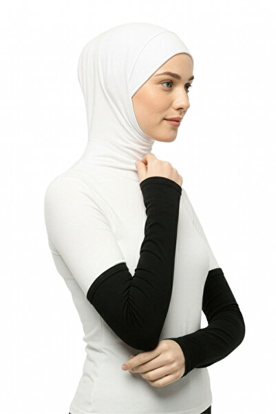 Altobeh Pratik Tesettür Kolluk Penye Namaz Kolluğu Düz Siyah