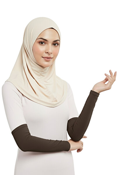 Altobeh Практичен хиджаб с ръкав от пениран памук, молитвен ръкав, обикновен,...