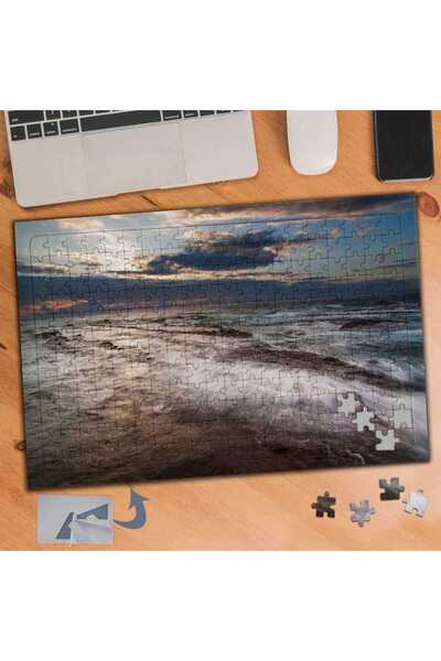 Asilmeydan Dalgalı Deniz Manzarası 240 Parça Puzzle Yapboz Tablo-936