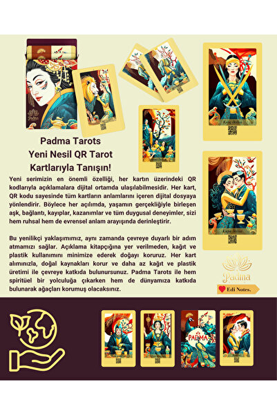 edinotes Padma Qr Kod Tarot Kartları
