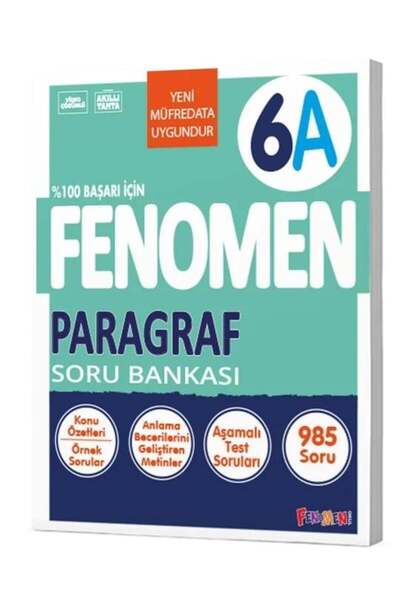 Fenomen Yayıncılık 6. Sınıf Paragraf A Soru Bankası