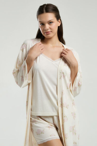 Pierre Cardin Дамски комплект бял халат