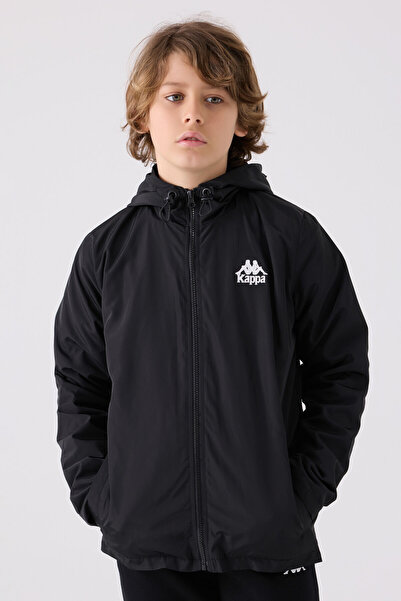 Kappa Boy's Black Raincoat