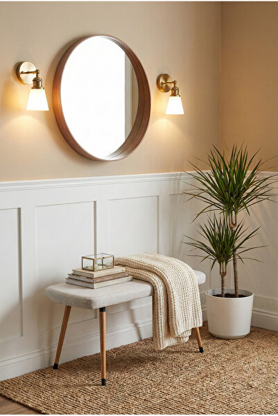 VİLİNZE Eames Ahşap Ayak Mutfak Masası Bankı