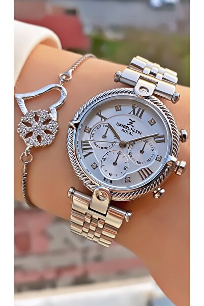 Daniel Klein Marka Gümüş Renk Özel Seri 2 Yıl Garantili Kadın Kol Saati - Bil...