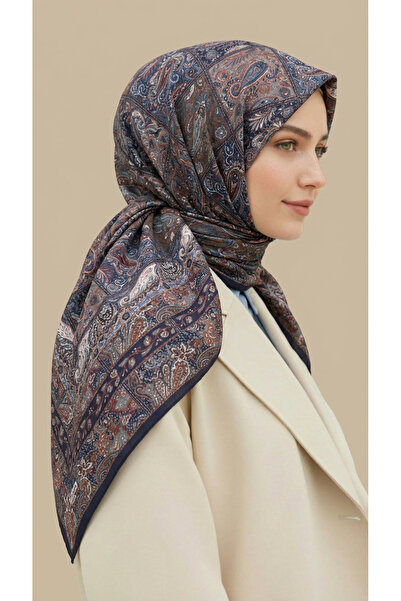 Karaca Eşarp MAVERA 120 CM COTTON ŞAL EŞARP - LACİVERT