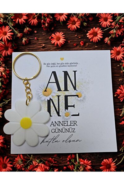 HEN GSM 1 adet papatya anahtarlık yılbaşı öğretmenler günü Anneler günü, kişi...